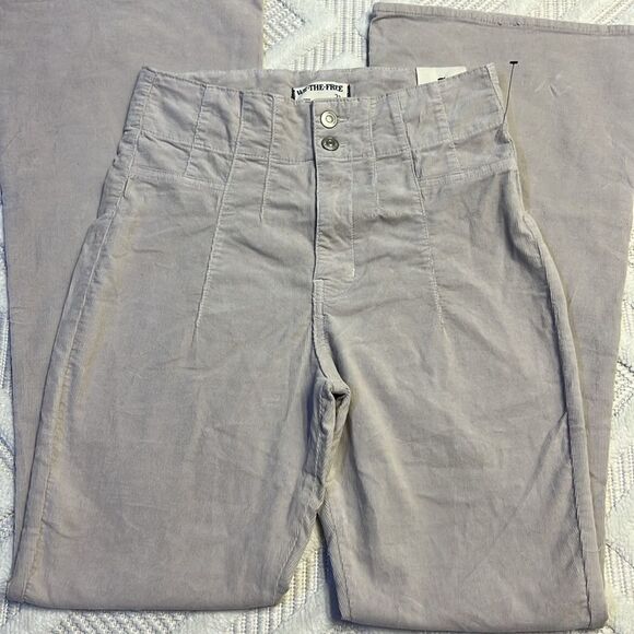 FREE PEOPLE - Jayde Seamed Corduroy Flare Pants - Picture 8 of 12